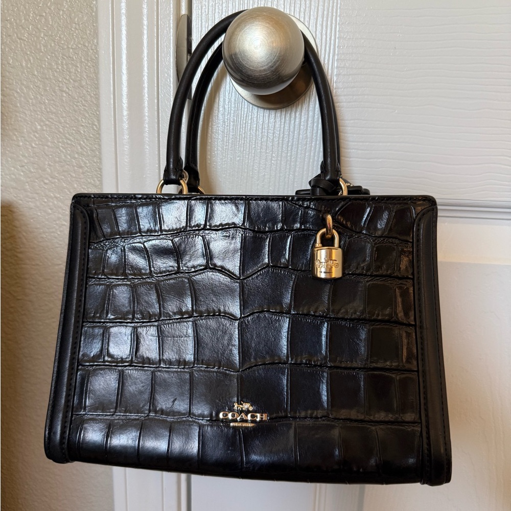 Coach Small Zoe Carryall Black